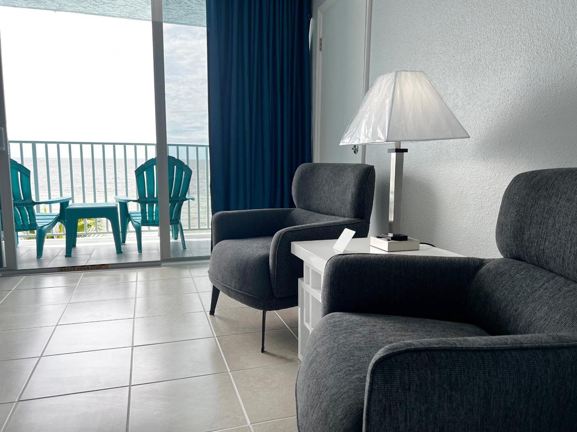 Beachfront Two Double Beds Room Balcony
