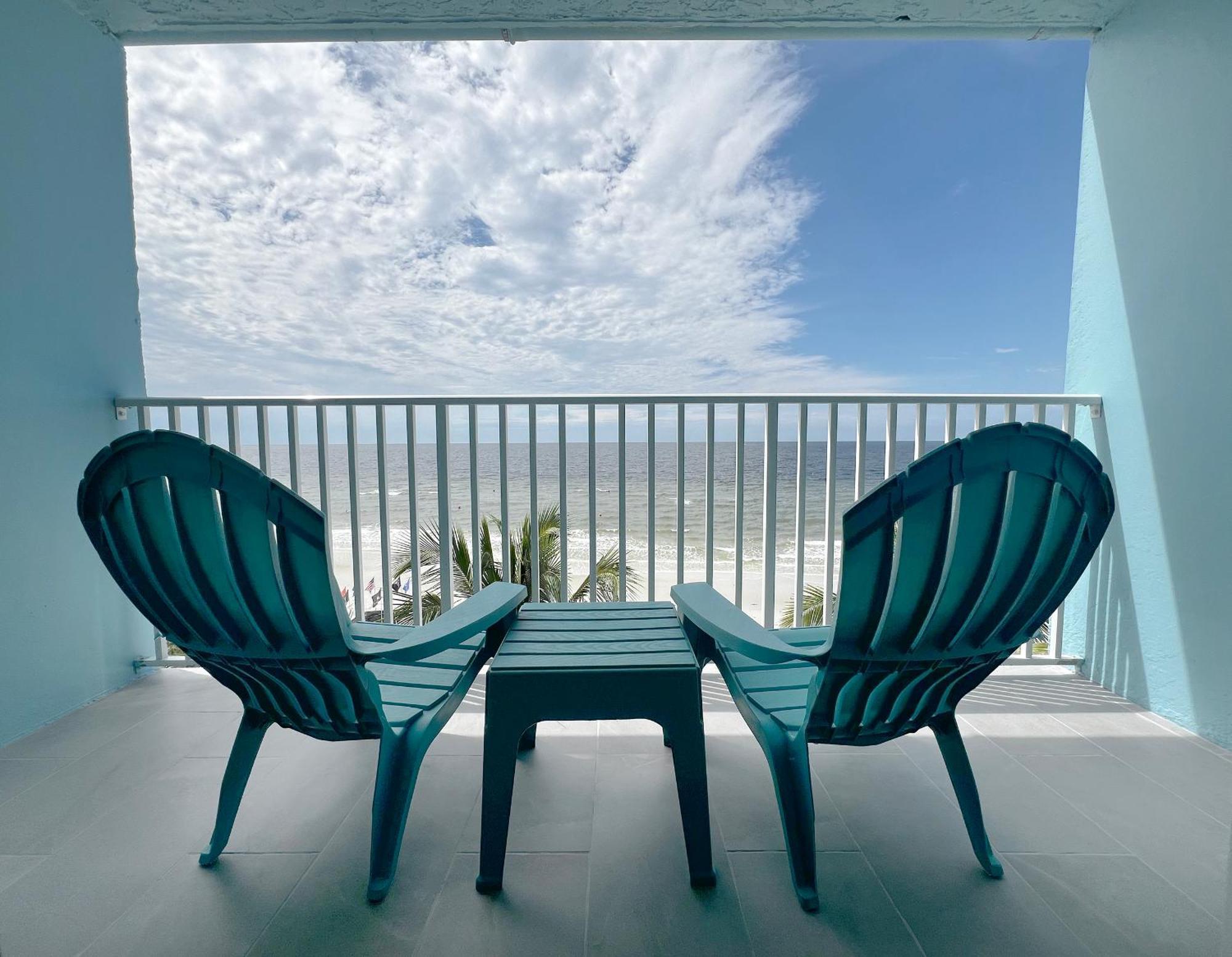 Beachfront Two Double Beds Room Balcony